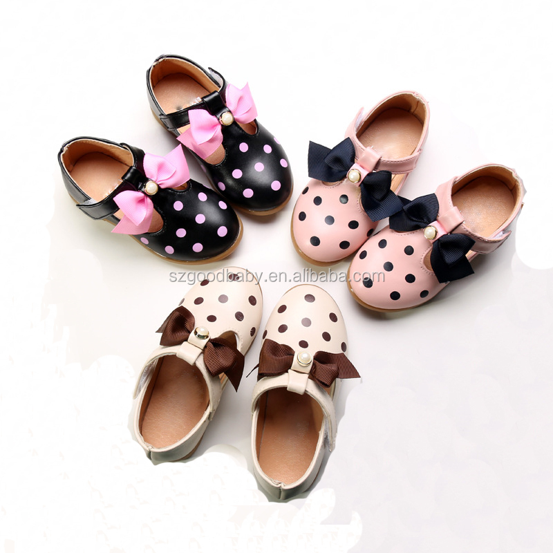 Newest manufacturer soft leather baby dress shoes