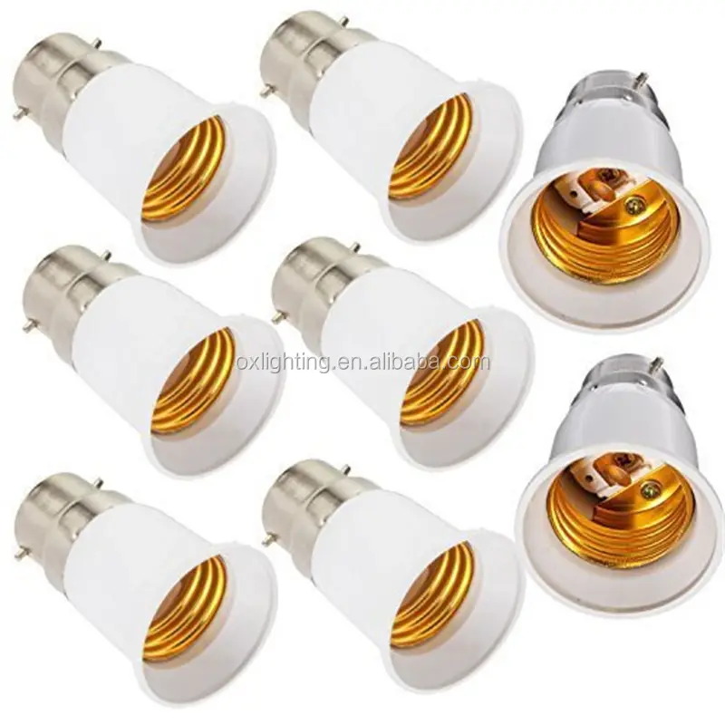 B22 to E27 Adapter Converter Socket Lamp Holder for LED Bulb Lamp