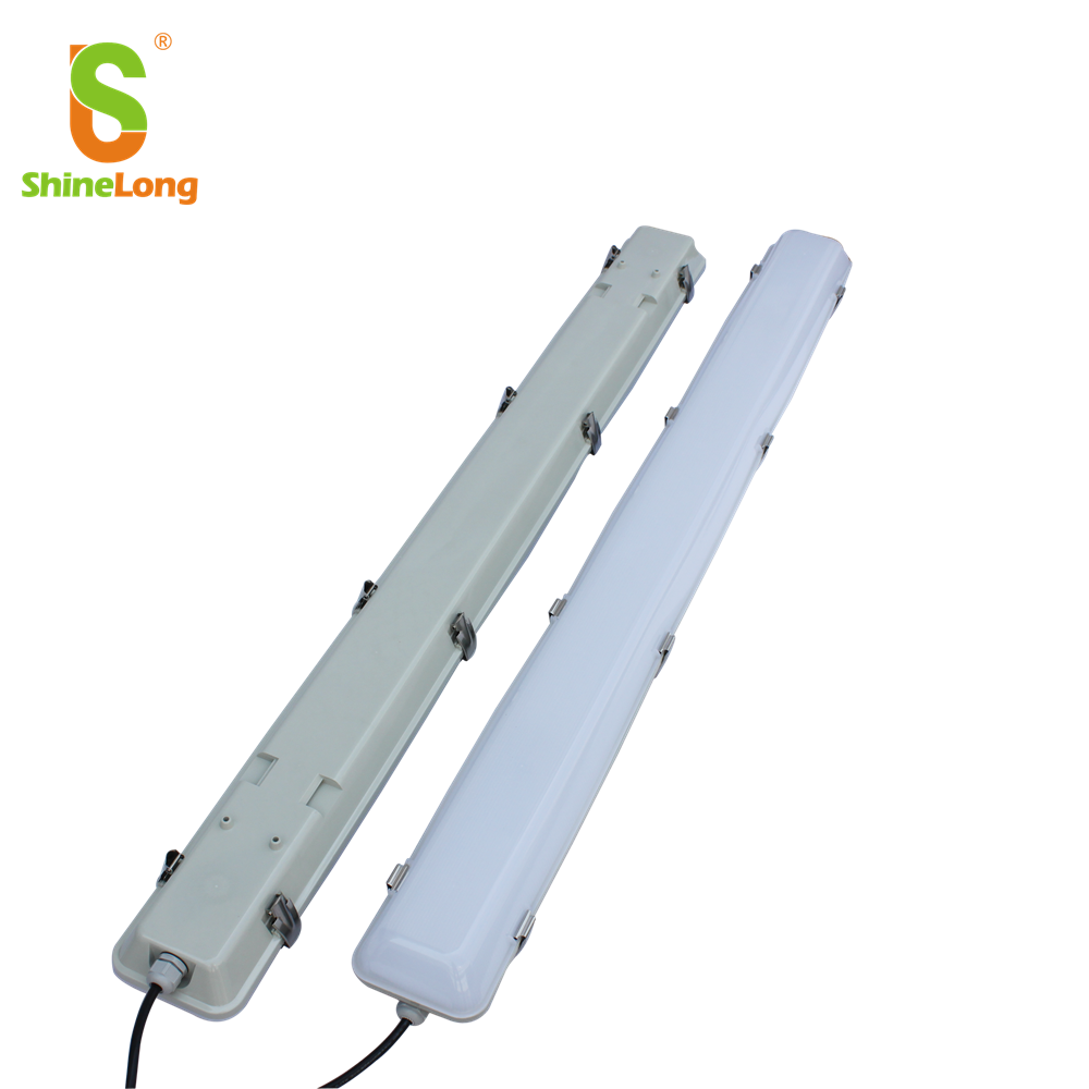 led IP65 triproof light 40w 4FT 120cm LED batten tube light surface mount or hanging 4800lm triproof