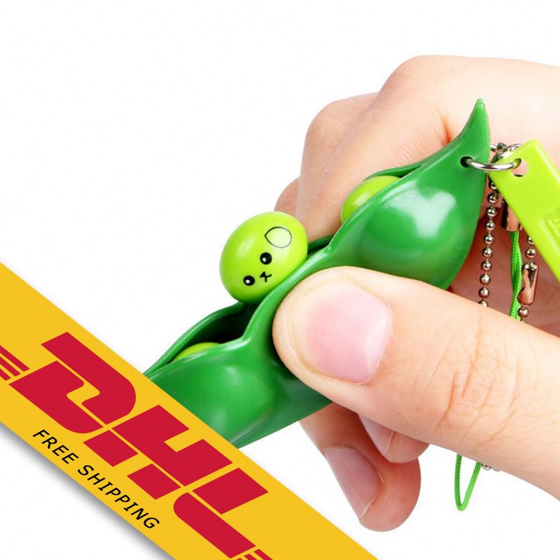 Забавные выражения лица Squeeze Bean Fidget игрушка сои палец паззлы фокус экструзии горох Анти Стресс EDC декомпрессии игрушка