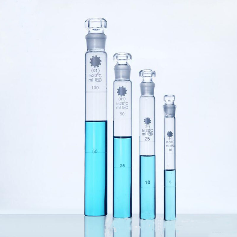 color comparison glass tube