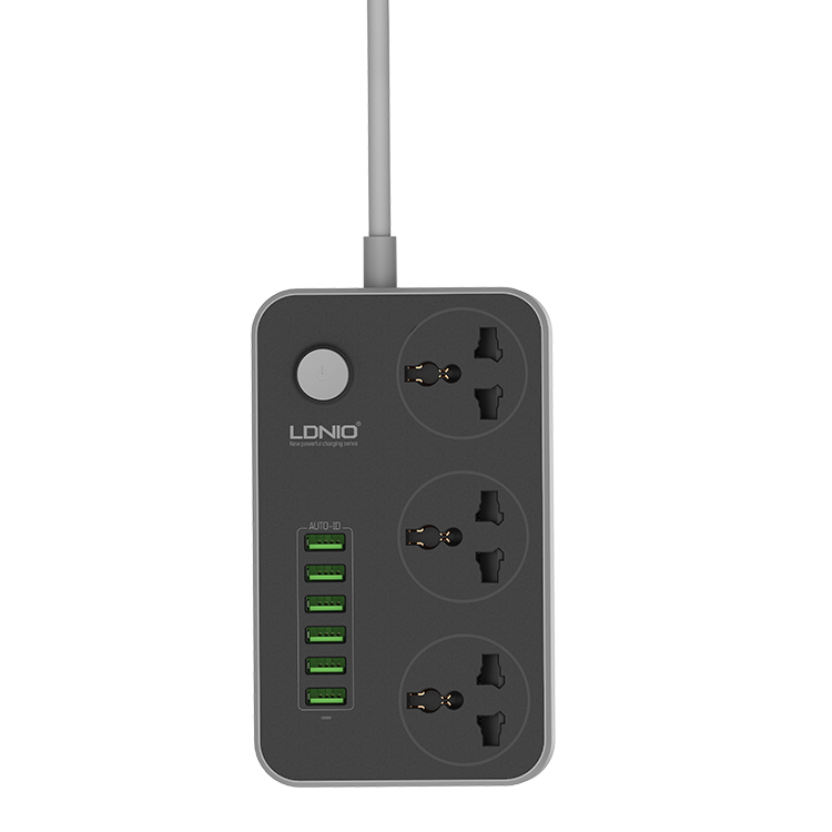 Гибкий удлинитель с двумя usb-портами и переключателем для Малайзии