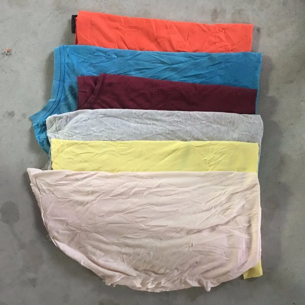 Cut T-Shirt Cotton Wiping Rags For Industrial Rags