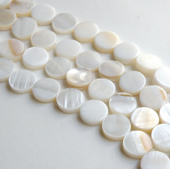 SP4050 Mother Of Pearl бусы оболочки монет, СС оболочки монеты, бусины