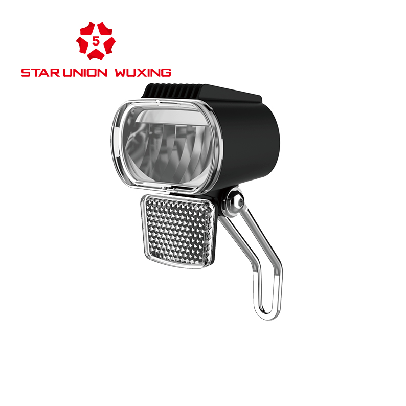 Wuxing factory sales directly high power LED front lights CE fork lamps electric bicycle bikes spare parts DIY ebike accessories