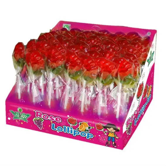 Rose Shape Lollipop Candy