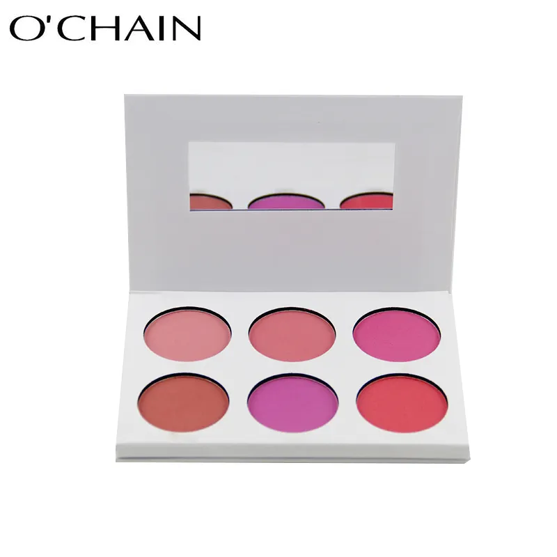 New high quality easy coloring 6 colors blusher