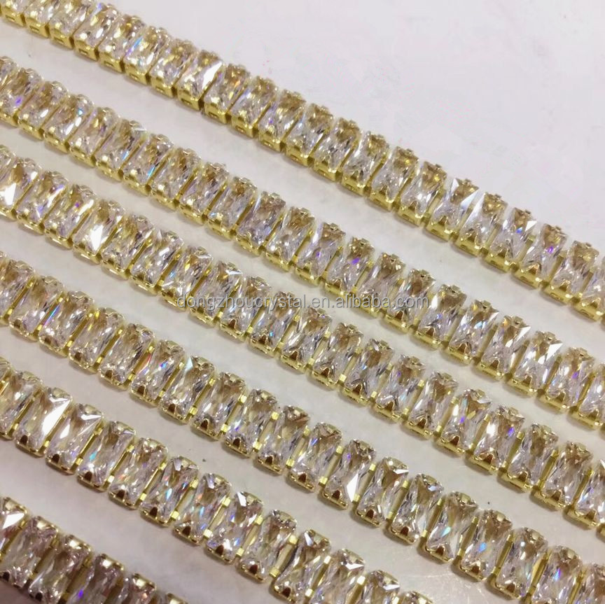 Кристалл алмаза rhinestone цепочка со стразами Обрезка strass цепи цепочка со стразами для платья