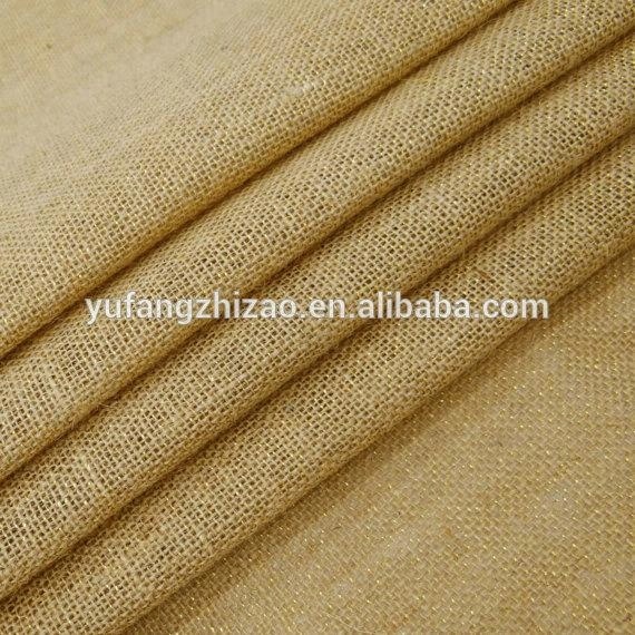 Холщовая скатерть из джутовой ткани Hessian 50*60, скатерть с золотой нитью