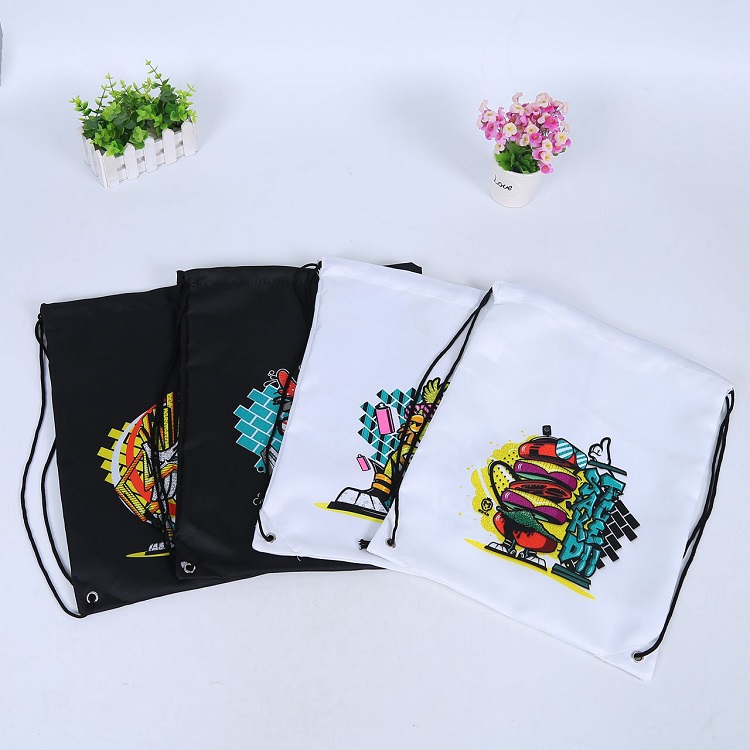 Пользовательские дешевые цветные полиэстер Drawstring сумка