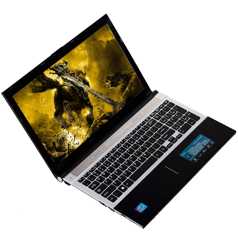 Алюминиевый тонкий ноутбук 15,6 дюйма, настольный ноутбук Intel Pentium 1920X1080 HDD N3520 Четырехъядерный 4G RAM 500GB DVD RW Ultrabook
