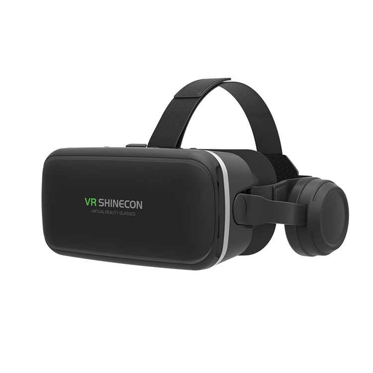 SHINECON оригинальная синяя пленка Горячая видео Google Виртуальная реальность VR гарнитура с наушниками для ios 12 и android 9,0