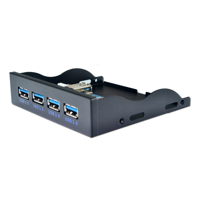 Panto 4 порта USB 3,0 концентратор PC 3,5 дюймов флоппи-диск Bay Передняя панель