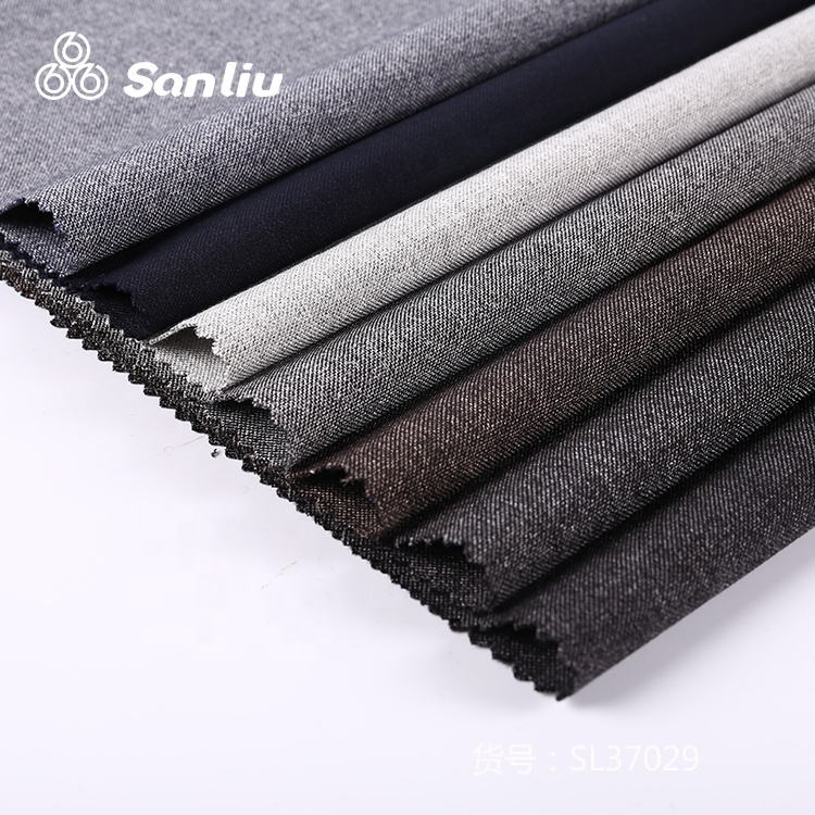 Good price homothermal and antistatic polyester woven suit jersey fabric