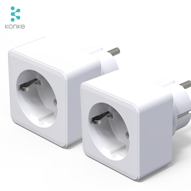 Интеллектуальная розетка Konke с wi-fi, таймером, защитой заряда, wi-fi штепсельной вилкой европейского стандарта