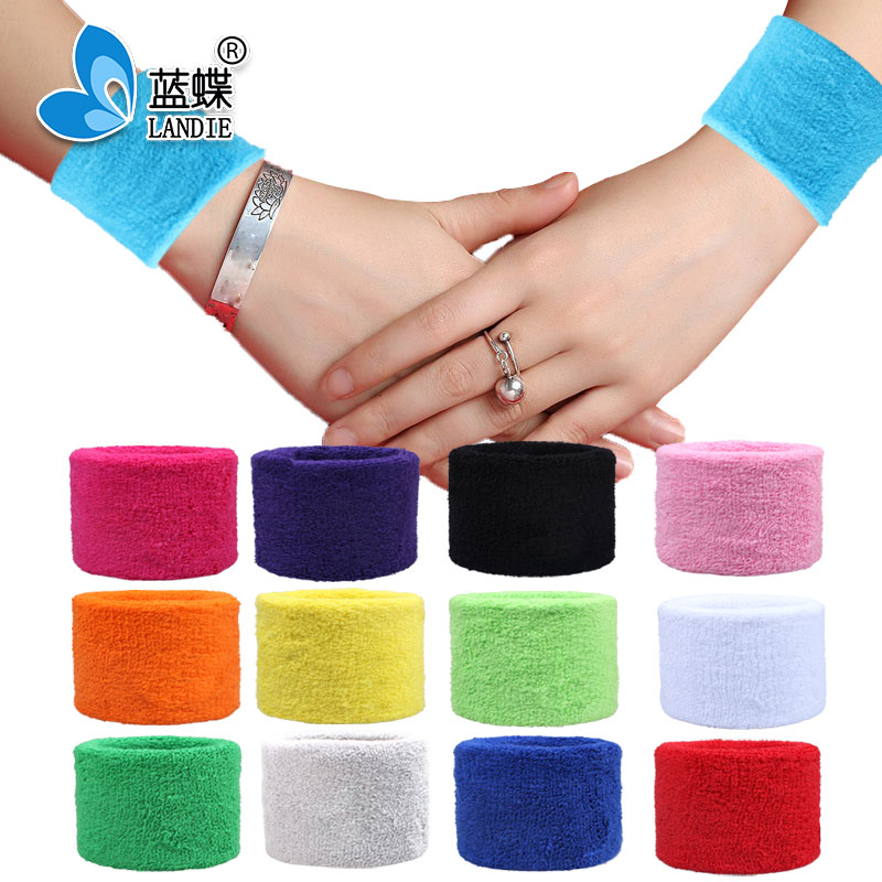 Promotional custom cotton sports wrist sweatband with LOGO