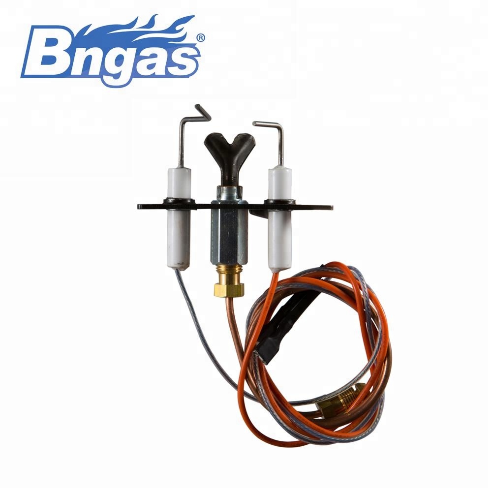 One flame pilot assembly gas burner igniter