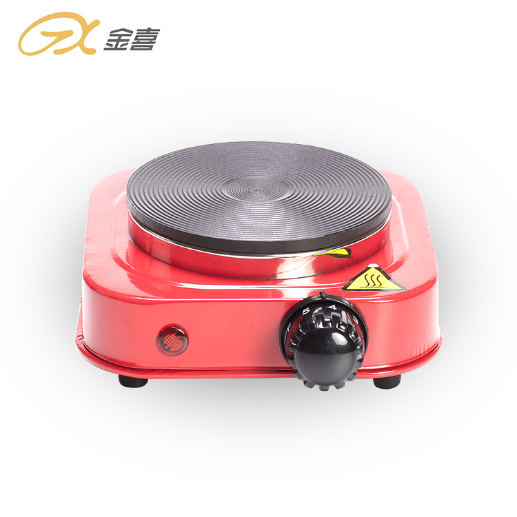 JX-6114A 500 W Портативный одноконфорочная походная плита электрическая чугунная горячая пластина