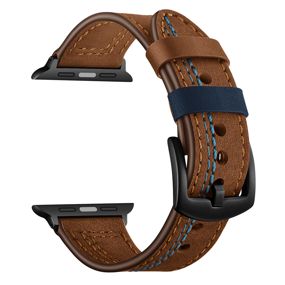 Национальный ремешок для iwatch, ремешок для Apple Watch, кожаная Петля 38/42 мм 40 мм 44 мм, серия 1/2/3/4