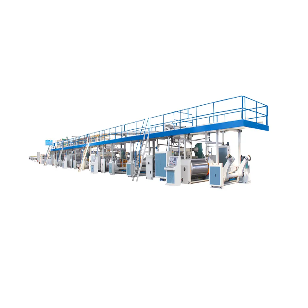 Hot sell 3ply 5ply corrugated cardboard production line / carton box making machines