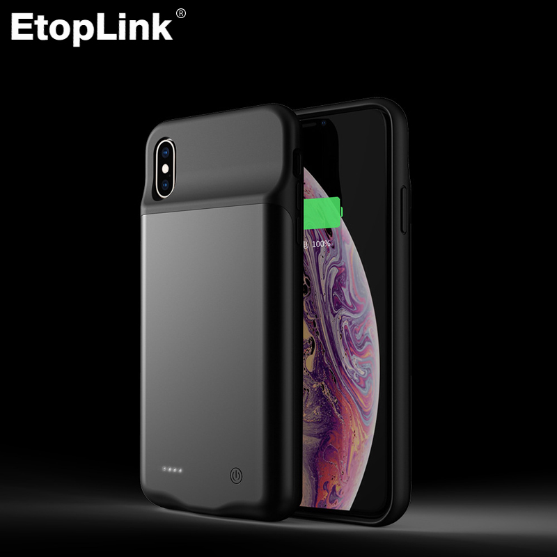Аккумуляторный чехол EtopLink для iphone XS, 4000 мАч, внешнее резервное зарядное устройство для iphone XS MAX XR, 5000 мАч для iphone XS