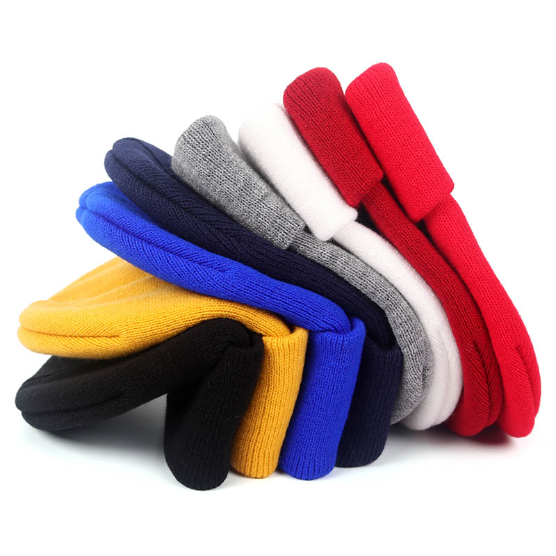 Оптовая продажа, зимние шапки унисекс однотонная Gorro, защищающая малыша от солнца и de invierno вязаная шапка бини для мужчин и женщин