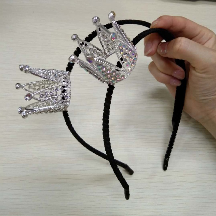 2019 Новое поступление свадебная корона литье AB Кристалл Корона головная группа для вечеринки
