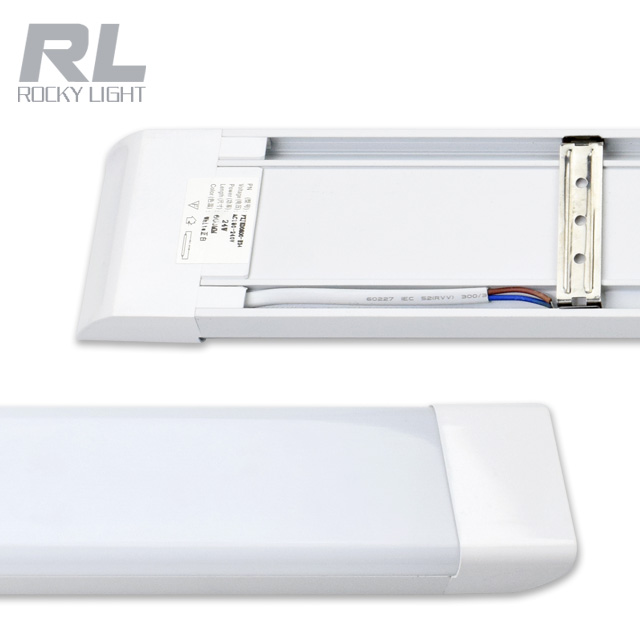 4ft Led Tri-proof Light 1200 мм 120 см 4ft/54 Вт светодиодные трубки на плоской подошве Баттен свет Сверхяркие рекламные щиты, 3 линии супер яркий светодиодный фонарик