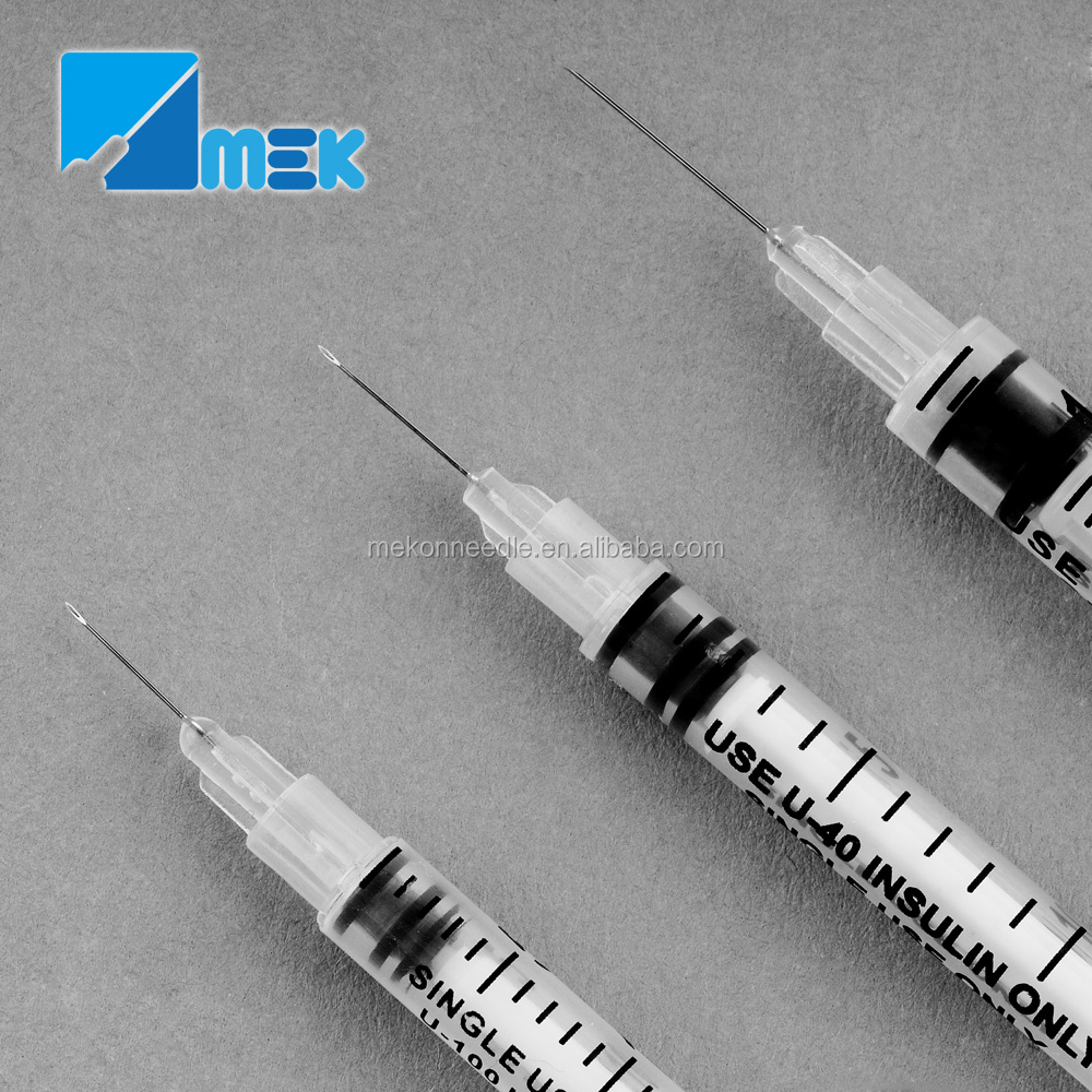 CE/ISO Сертифицированный одноразовый инсулиновый шприц для инъекций