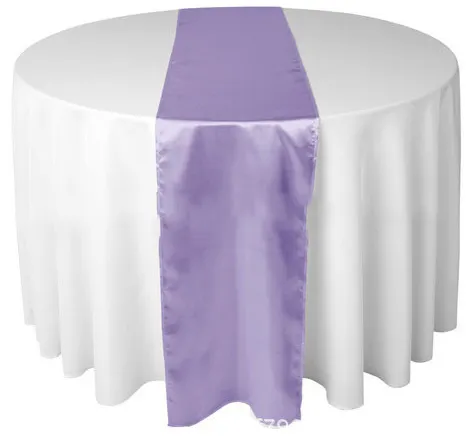 Hot selling wedding banquet cheap satin table runner