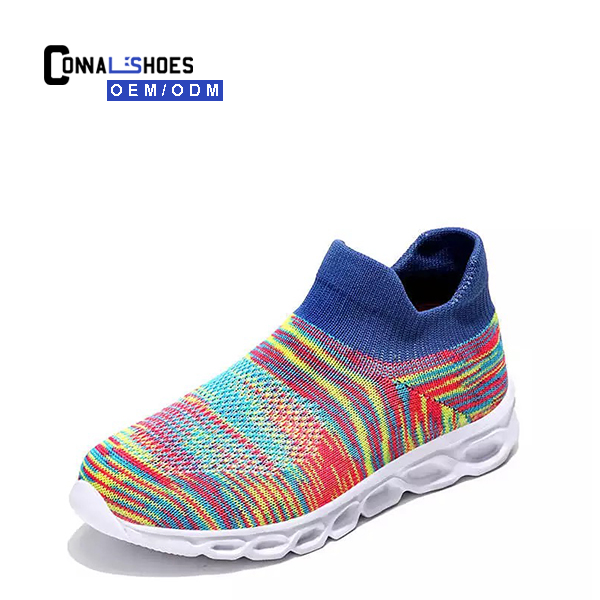 Дышащие Детские модные спортивные кроссовки Connal Flyknit