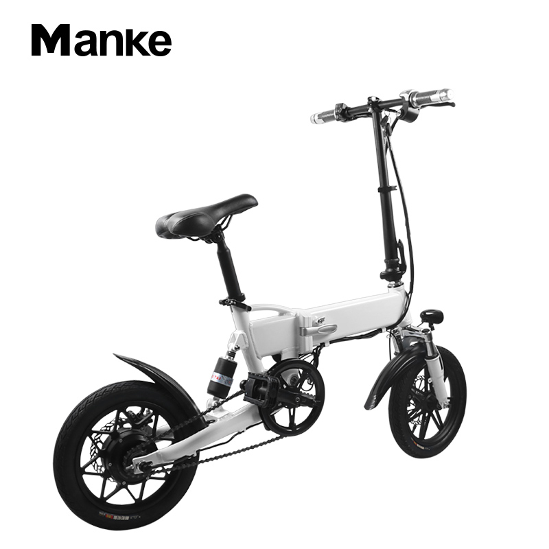 Manke MK081 оптовая цена алюминиевый сплав 14 дюймов складной электрический велосипед/велосипед для взрослых с задним сиденьем горячая распродажа