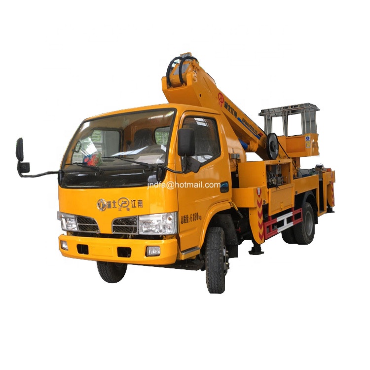 1000kg weight load aerial truck with basket in high-altitude operation truck