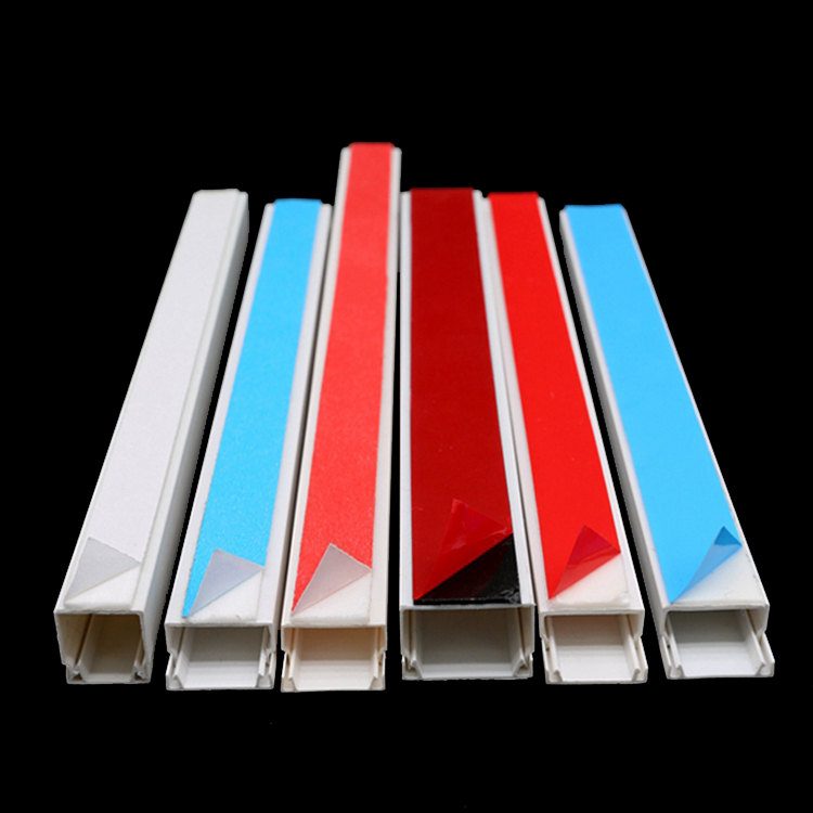 Электрический провод ducting самоклеящийся пвх твердый кабель Trunking проводка