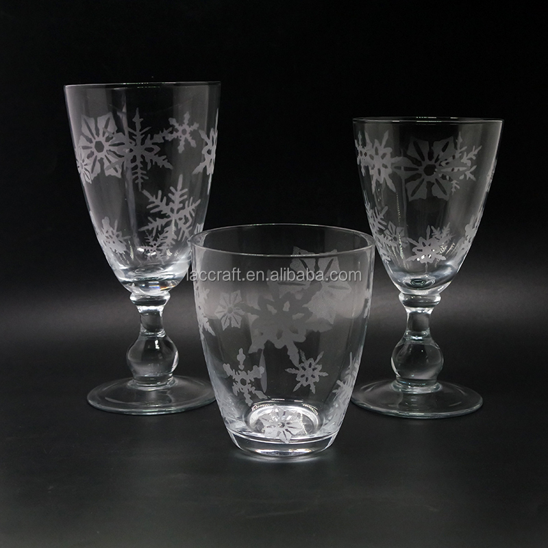 sandblasting design clear glass tumbler glass tea water juice cup