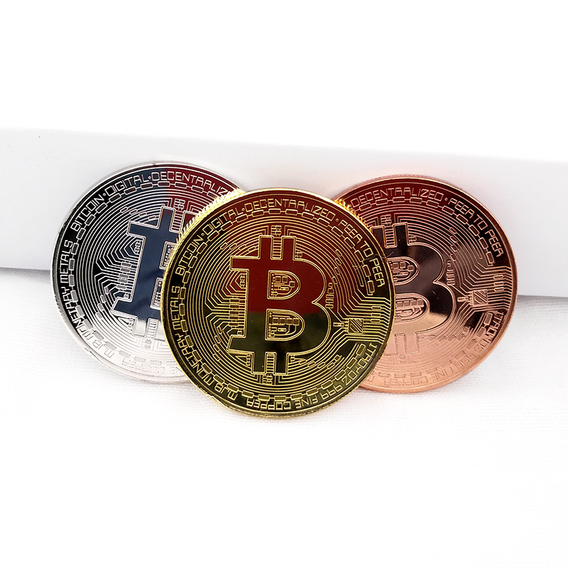 Оптовая продажа, золотые, серебряные, медные монеты для биткоинов, лидер продаж, высококачественные биткоины