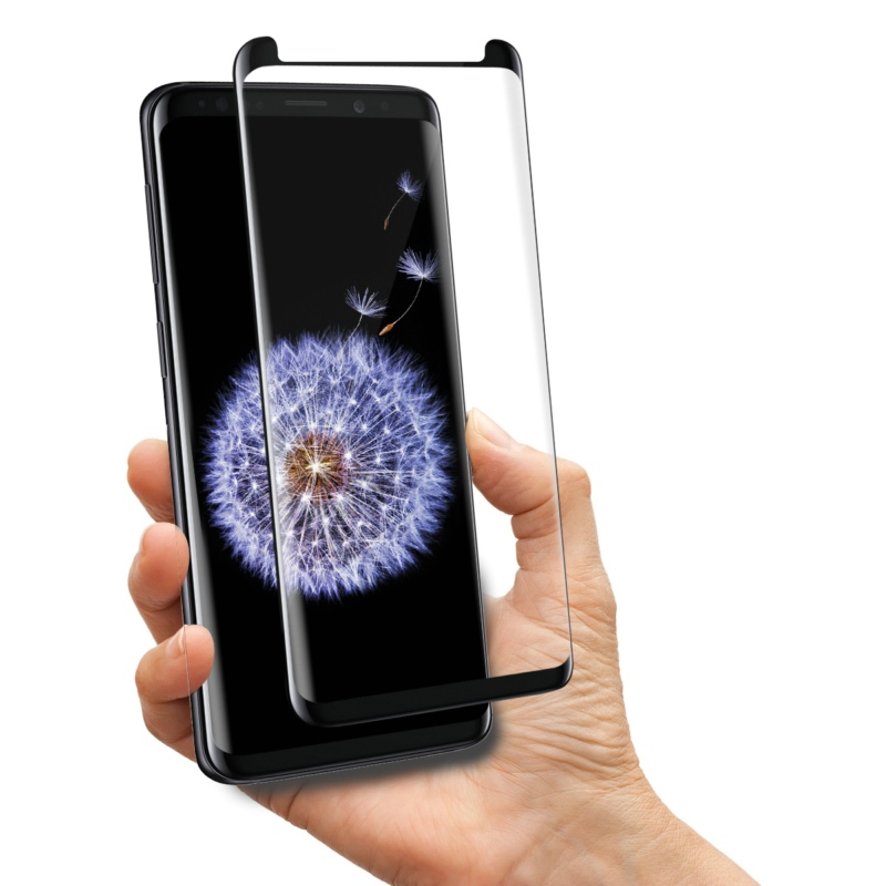 3D изогнутый край Полное покрытие 9H закаленное стекло Защита экрана для Samsung Galaxy S9 + S9 Plus