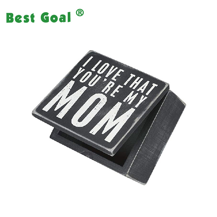 Классическая навесная деревянная коробка 4x4 дюйма You Are My Mom