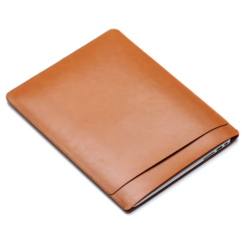 Hot Selling Wholesale PU Leather Soft Case Sleeve Laptop Bag