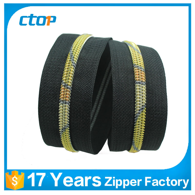 Декоративные радужные зубы zip завод для багажа и сумка Смола молния нейлон молния