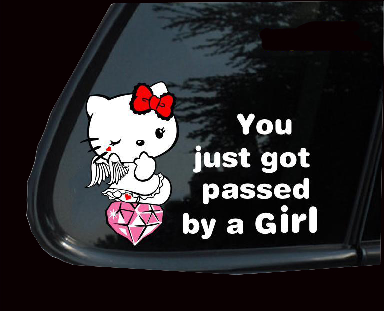 Продвижение печати hello kitty автомобиля стикер