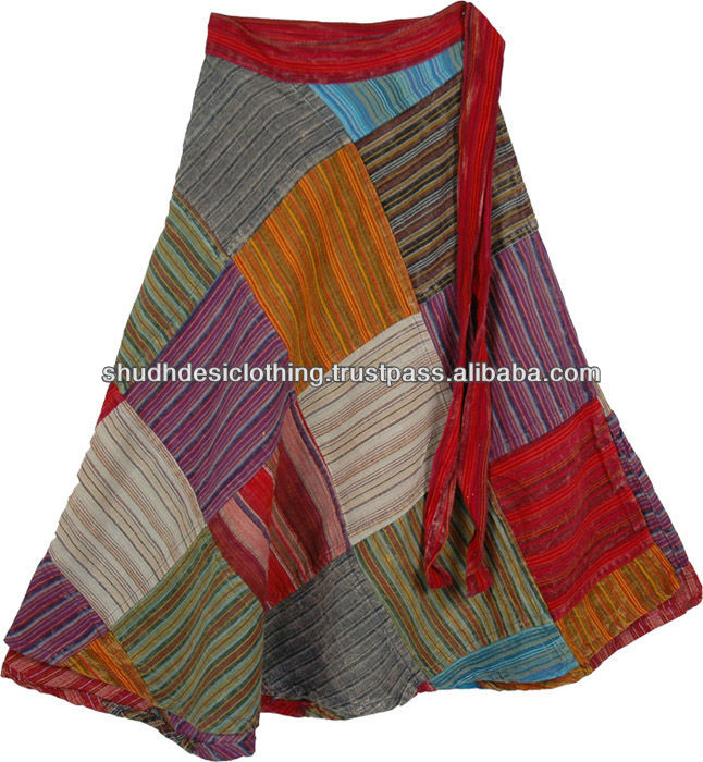 cotton skirt high quality new design fashion women wrap