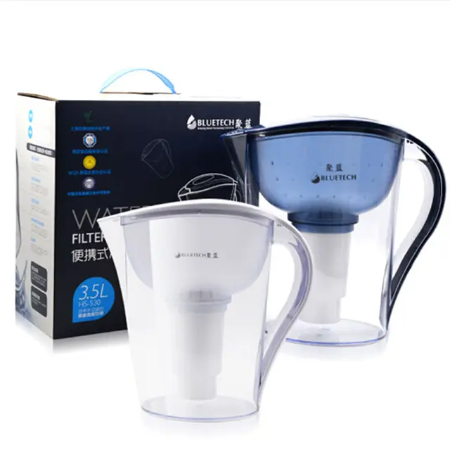 OEM & ODM service portable activated carbon cold tap water filter pitcher purifier kettle