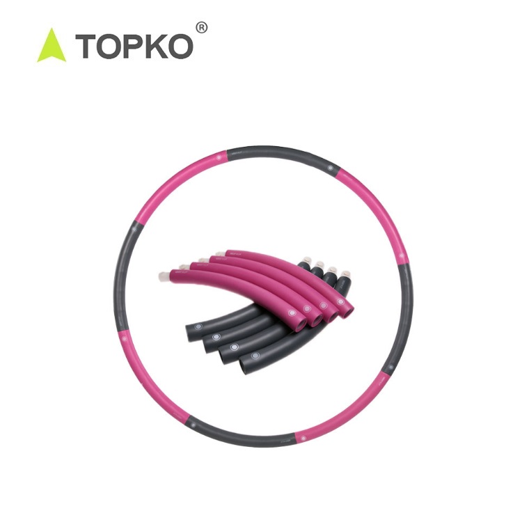 TOPKO, оптовая продажа, профессиональный гимнастический мягкий фитнес-кольцо Hula, утяжеленное