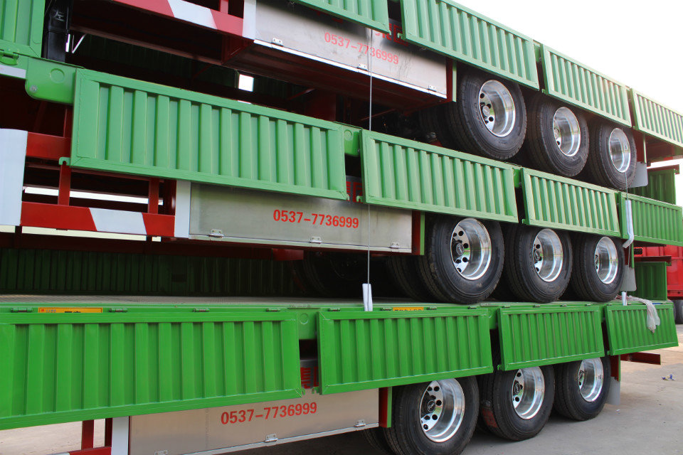 Heavy Duty 3 Axle 60Ton Hydraulic Gooseneck Low Bed Semi Trailer on sale
