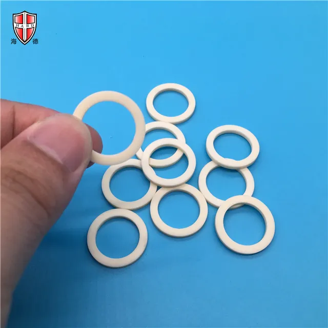 insulated wear resistant alumina zirconia ceramic lining gasket spacer washer