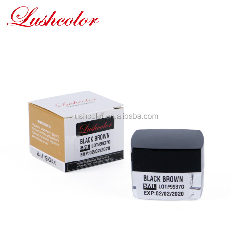 Lushcolor крем для перманентного макияжа, пигмент для микроблейдинга бровей, 5 мл