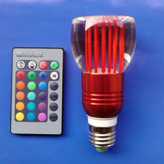 3 Вт E27 LED RGB Кристалл Apple лампочки