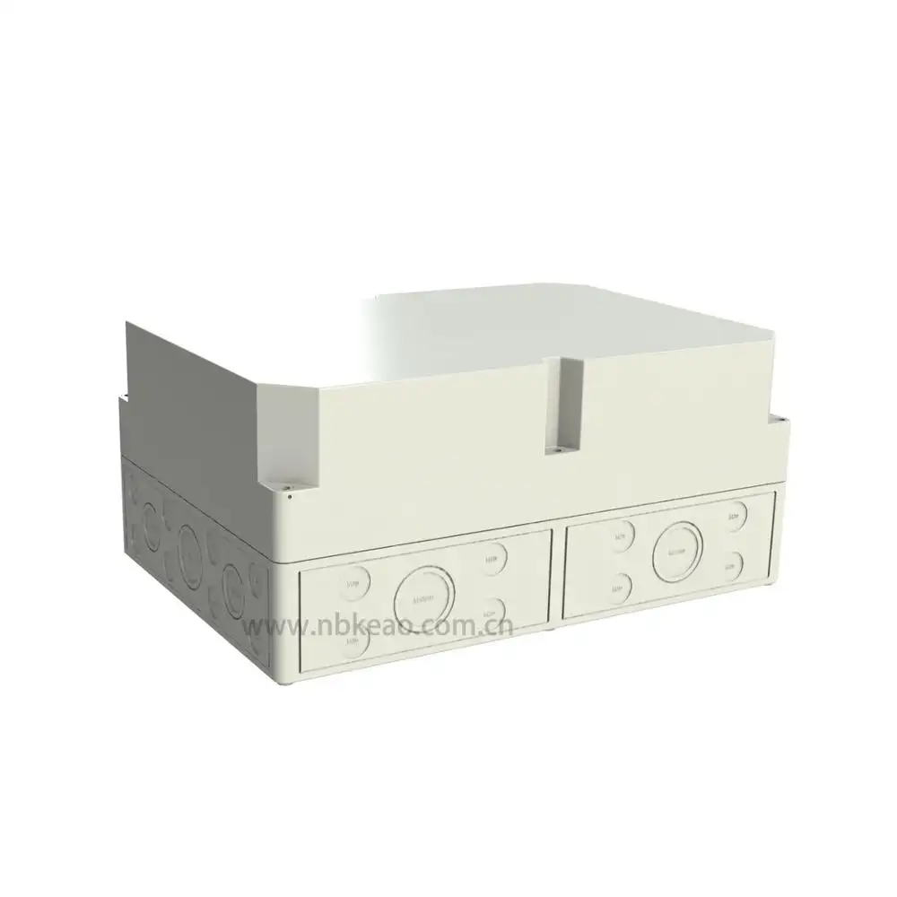 Custom Plastic enclosure IP65 Electronic Junction Box waterproof  with knockoutHammande  Polycase  Housing,no need  Moulding Fee