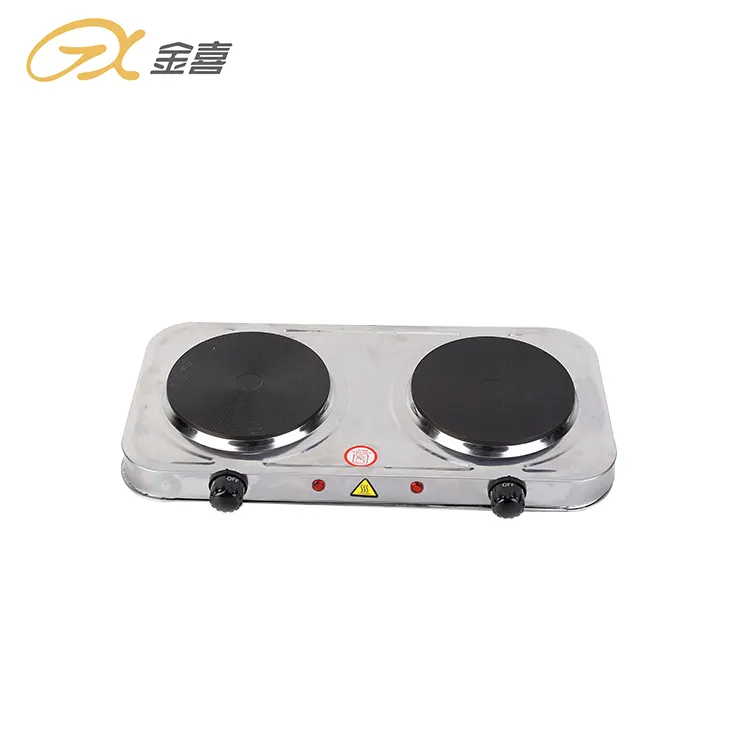 JX-6245AS 2000W Newest Product Factory Price Double Burner Electric Portable Hot Plate for Buffet